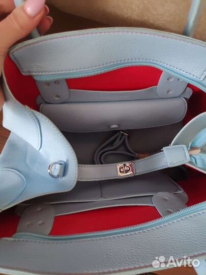 Сумка женская голубая