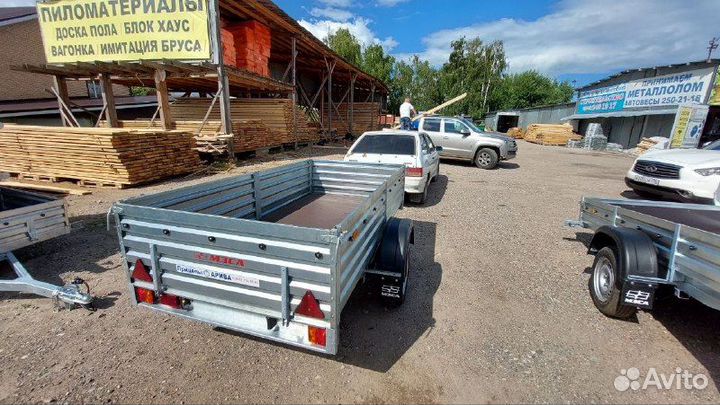 Прицеп мзса 817701 с высоким бортом. Рассрочка