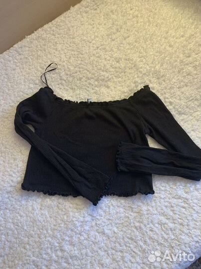 Базовый топ H&M со спущенными плечами