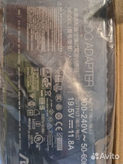 Блок питания ноутбука Asus 19.5V 11.8A (6.0x3.0) 2