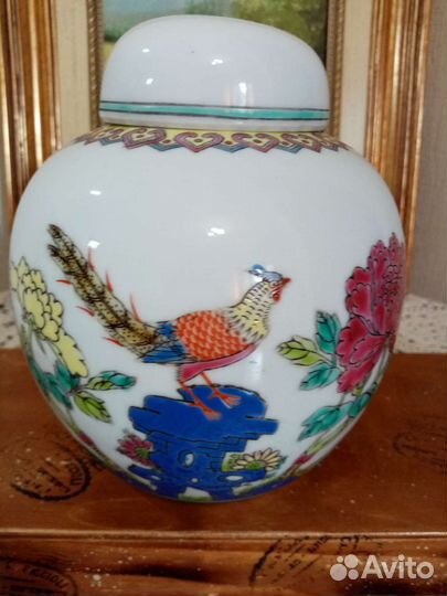 Ваза- чайница в китайском стиле. Винтаж