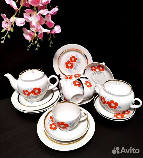 Чайный СССР фарфор новый