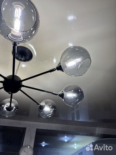 Люстра на 8 рожков плафоны регулируется