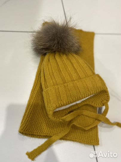 Шапка и снуд детский