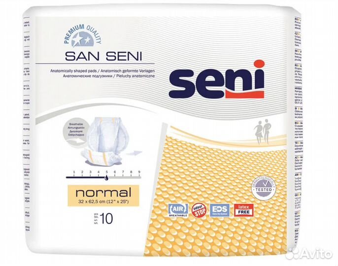 Подгузники SAN seni normal №10