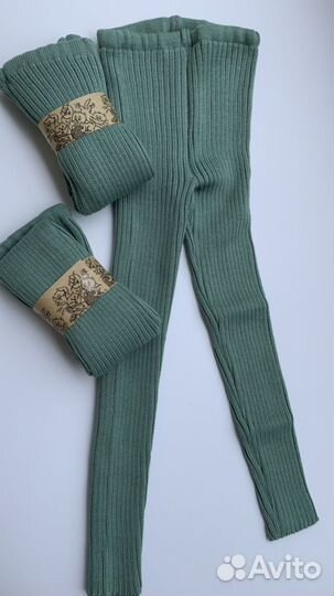 Теплые вязаные рейтузы