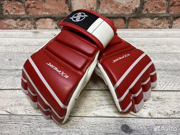 Перчатки для MMA Fight Expert - кр/бел