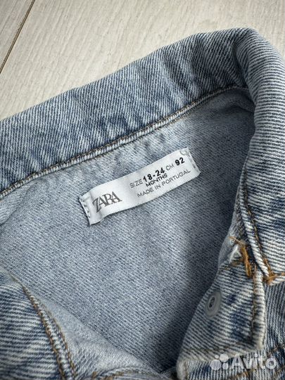 Джинсовая куртка Zara 92р