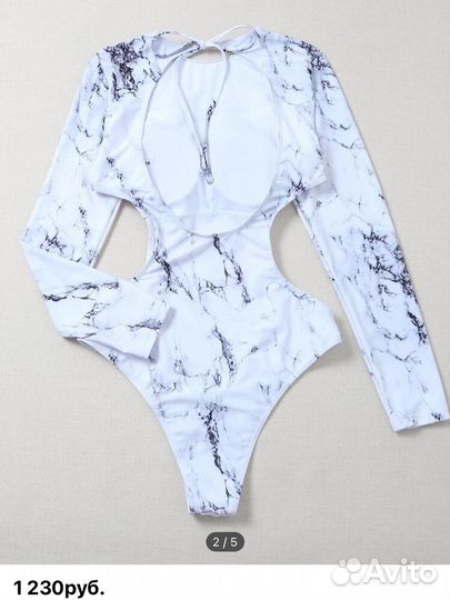 Купальник слитный