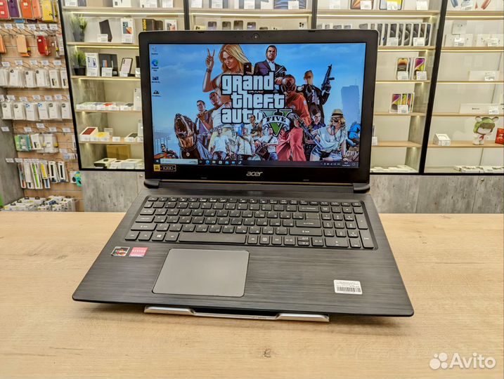 Ноутбук Acer для игр/Ryzen 5+8gb/R530/SSD
