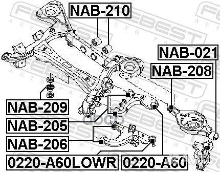 Опора шаровая задняя nissan armada TA60/infiniti