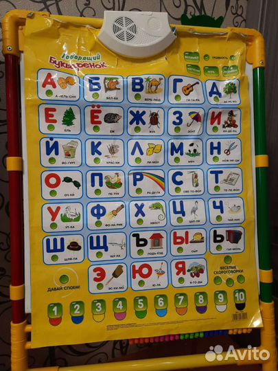 Доска для рисования мелом,маркером, буквы