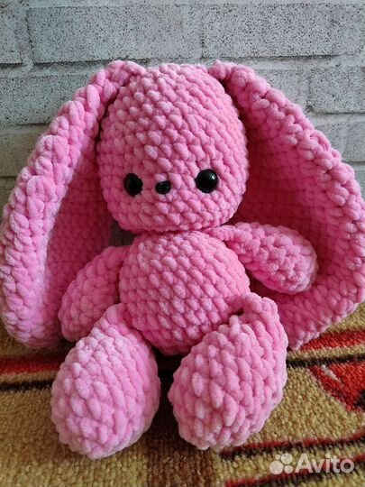 Плюшевая игрушка заяц, сердце