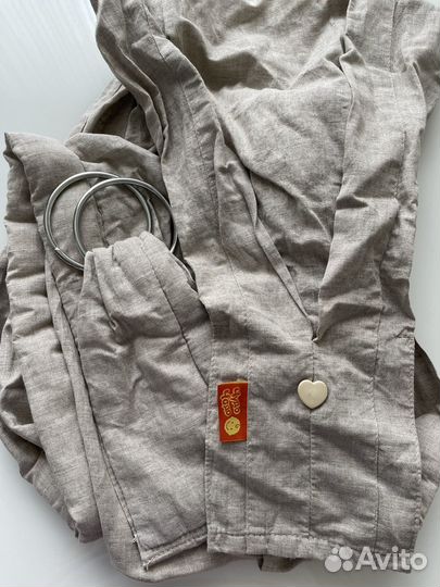 Слинг с кольцами льняной