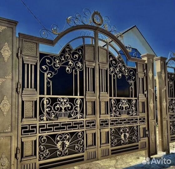 Кованные ворота,перила,навесы,козырьки