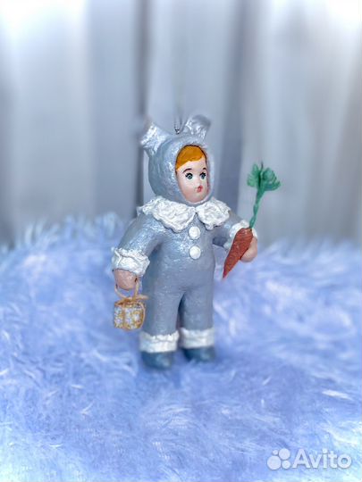 Ватная игрушка Зайка