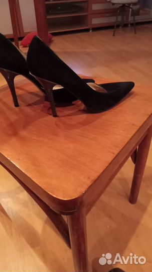 Туфли замшевые