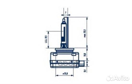 Лампа D1R 85V 35W PK32d-3 4300К (ксенон) 84011