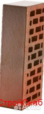 Кирпич лср 1 нф Красный флэш гладкий