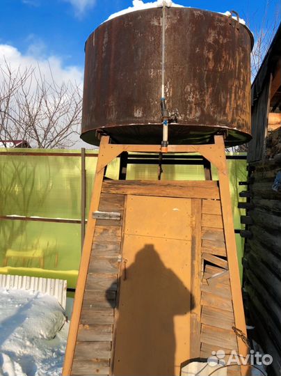 Бочка метал душ и полив