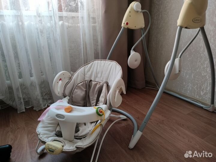 Шезлонг- Детские электронные качели graco