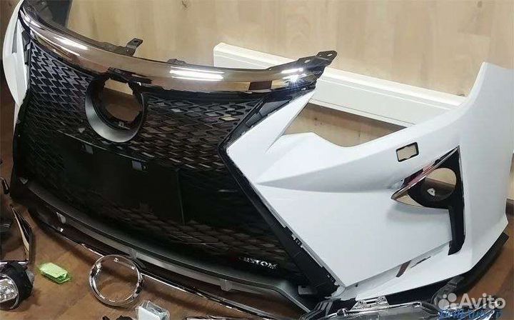 Передний бампер, обвес Камри 50/55 в стиле Лексус