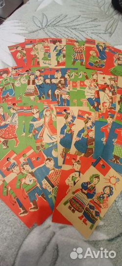 Новогодние детские флажки. СССР