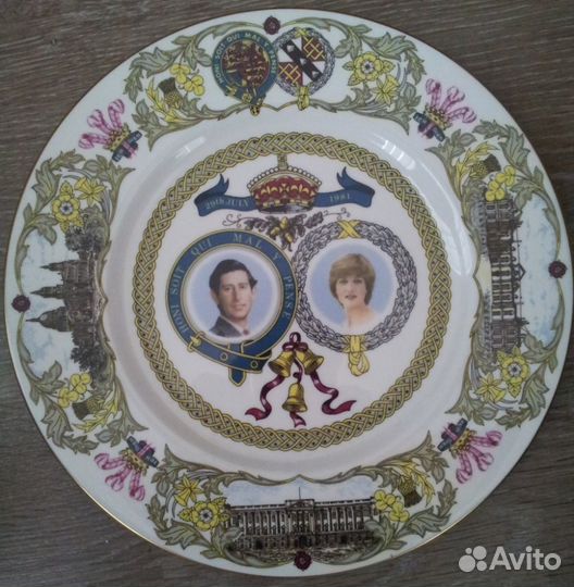 Тарелка N39 Принцесса Диана и Принц Чарльз