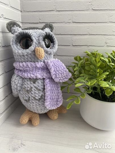 Игрушки ручной работы Кошечка, сова