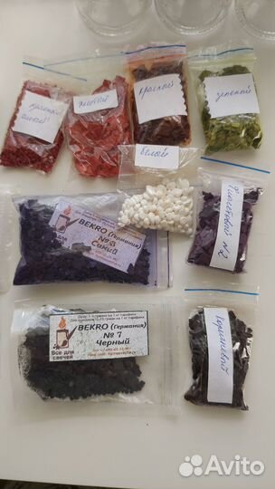 Товары для свечей Банки Фитили Краситель