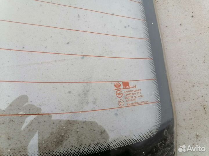 Заднее стекло на daewoo nexia
