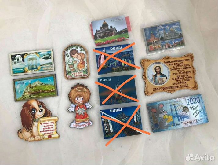 Магнитики на холодильник 9шт