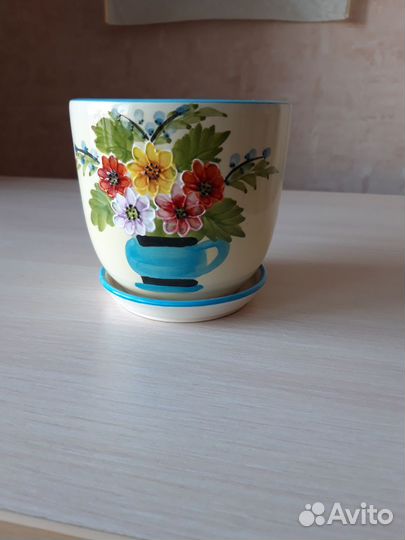 Горшочки цветочные керамика