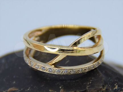 Золотое кольцо желтое золото 3,81 гр