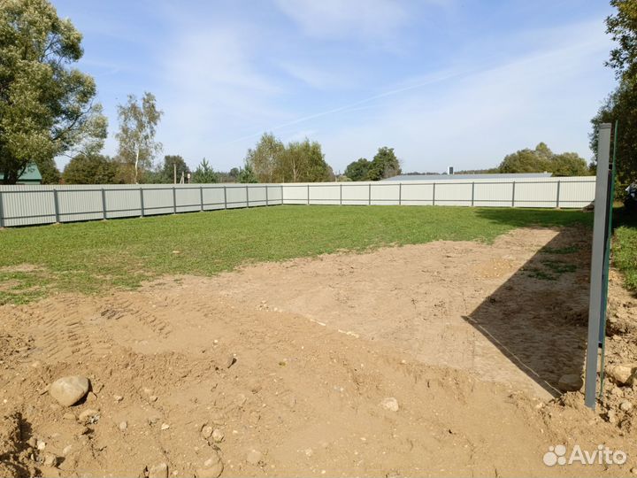 Забор из профлиста под ключ