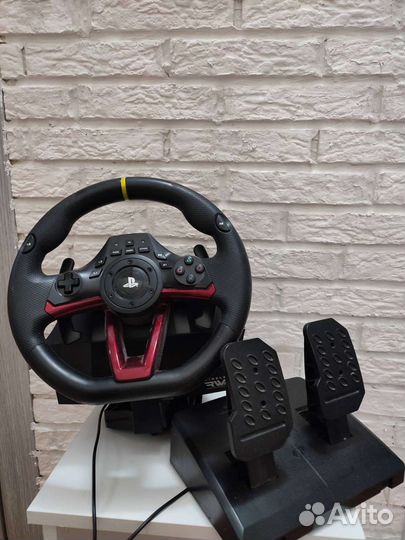 Игровой руль с педалями Hori для пк, PS3, PS4