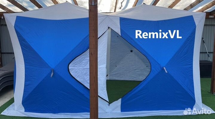Палатка утеплённая зимня куб 200х400х215см+Видео