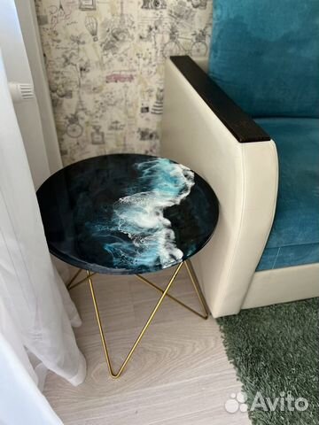 Журнальный столик из эпоксидной смолы