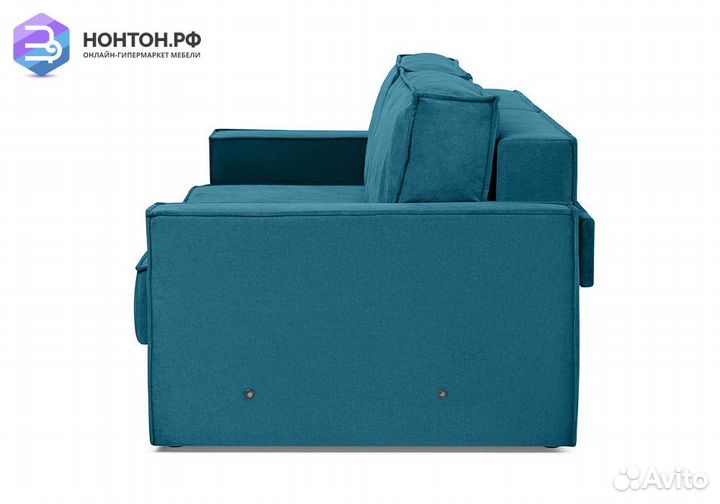 Диван еврокнижка двухместный Тревис бирюзовый