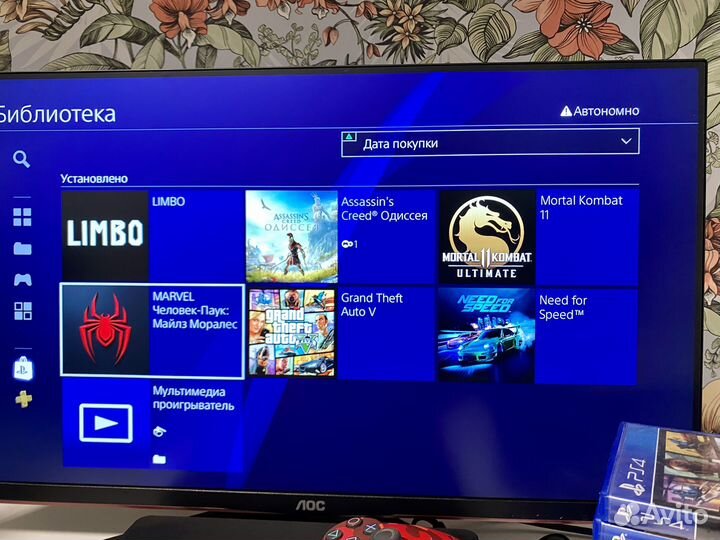 PS4 Slim 1Tb / много игр / 2 геймпада / hogwarts