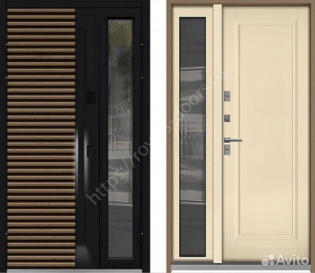 Уличная входная дверь с боковым стеклом RD-512