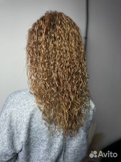 Химическая завивка /прикорневой объем/ окудрение