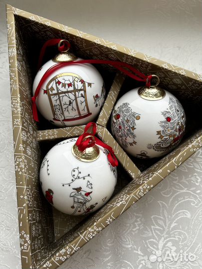 Елочные игрушки Verzhe фарфор