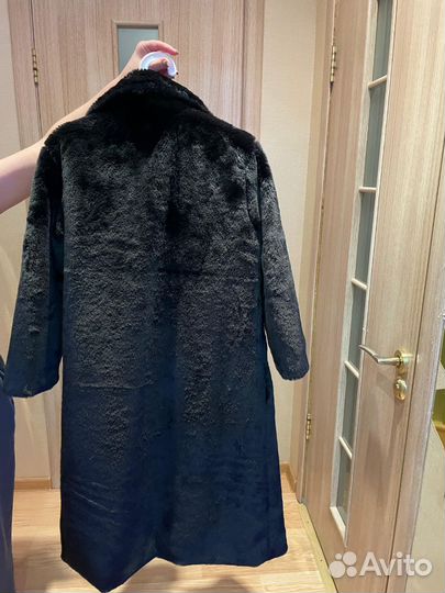 Искусственная шуба черная 44