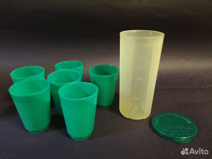 Набор сувенирных стаканчиков (6шт.) в футляре СССР