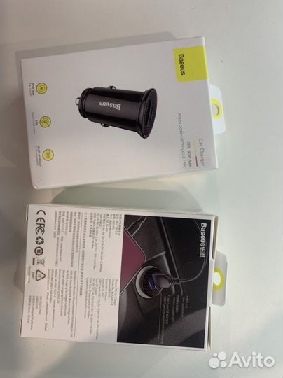 Автомобильное зарядное устройство Baseus 30w