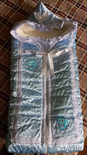 Конверт на выписку для мальчика весна осень