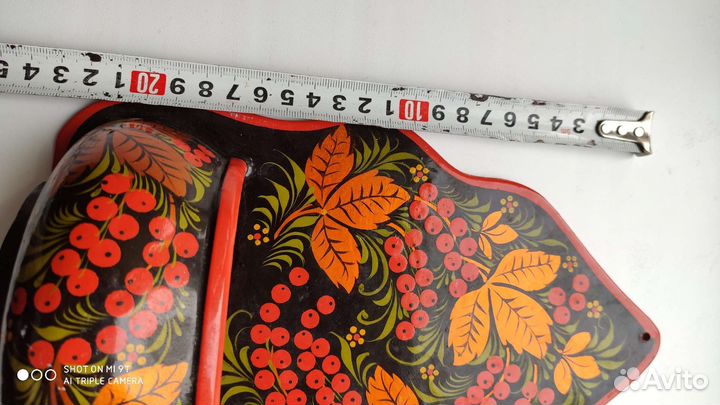 Хохлома солонка кашпо