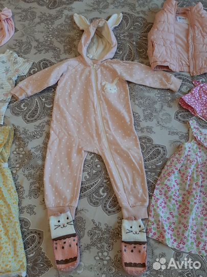 Вещи пакетом на девочку 80