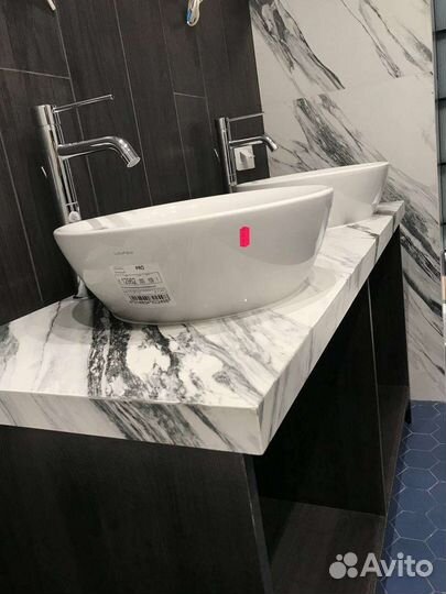 Столешница из керамогранита под раковину 1400*500